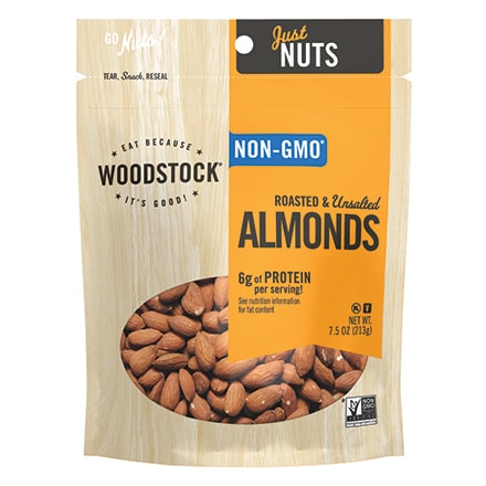 Almonds, Roasted &amp; Unsalted