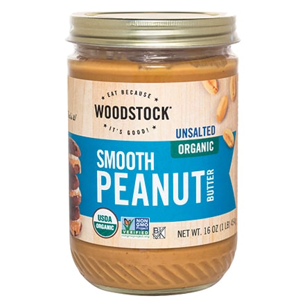 Organic Peanut Butter, Smooth, Unsalted