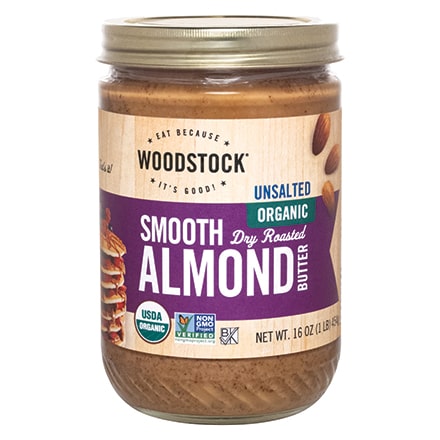 Organic Almond Butter, Smooth, Unsalted