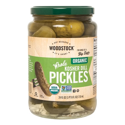 Organic Kosher Whole Dill Pickles
