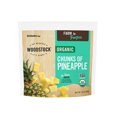Organic Frozen Pineapple Chunks