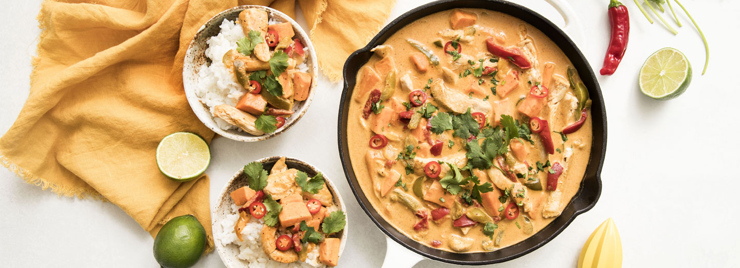 Thai-Style Chicken and Sweet Potato Yellow Curry